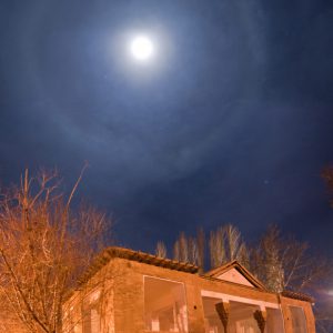 Halo Moon Over Cheshmeh-Ali