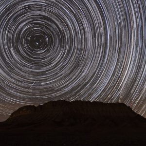 Star Trails and Meteor