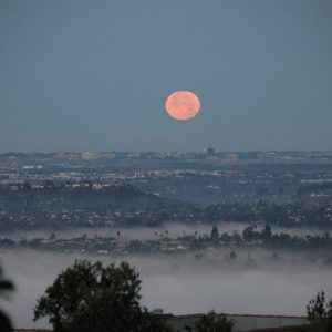 Moon Setting over La Jolla