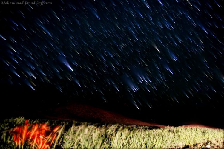 Orion and Star Trail Cones