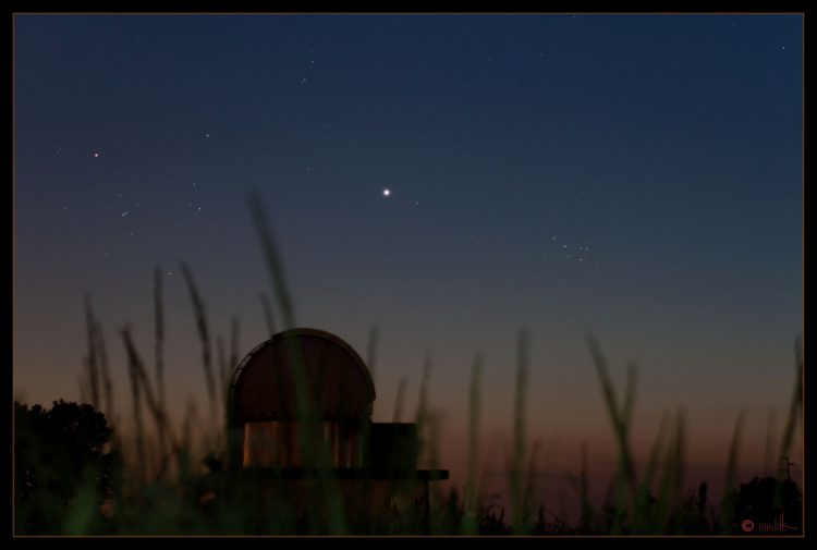 Springtime with Hyades, Venus,  and Pleaides