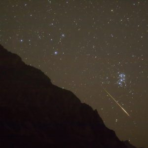 Perseid and the Pleiades