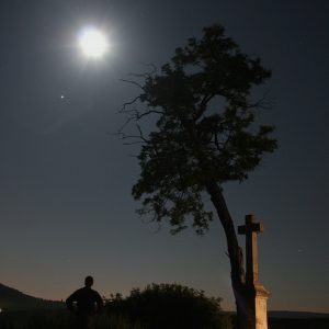 Moon and Jupiter from Szomor