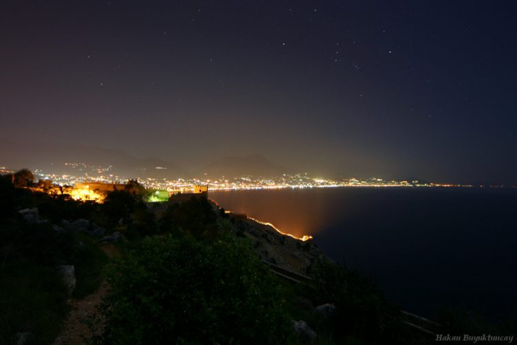 Night at Alanya Castle