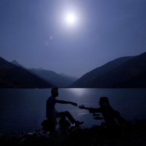 Gahar Lake in the Moonlight