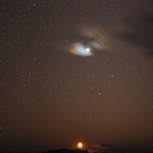 Uluru Evening Moon and Venus
