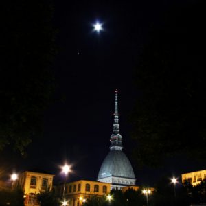 Moon and Jupiter over the Mole