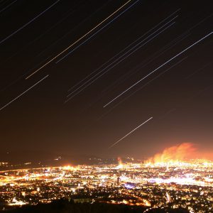 Winter stars over Linz