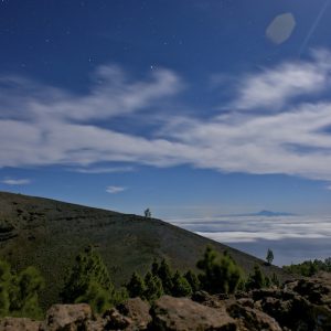 Volcano Deseada I in Moonlight