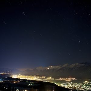 Startrails Above Innsbruck