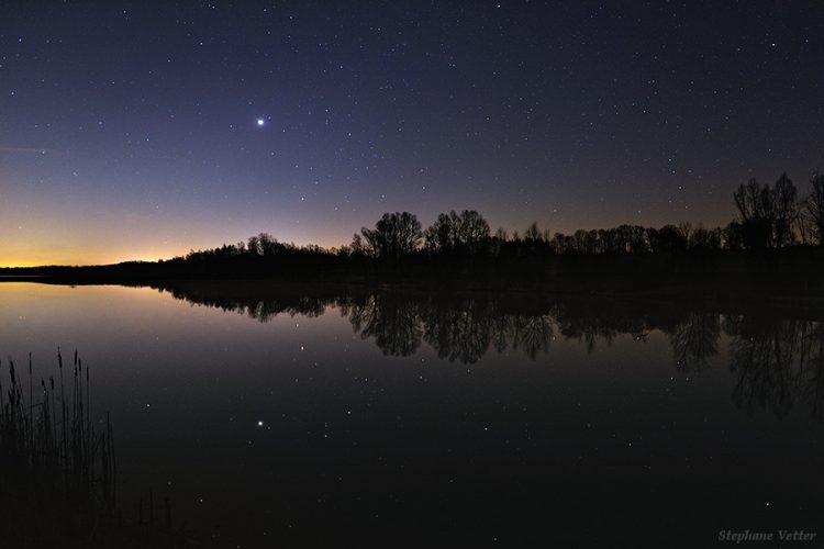 Reflections of Venus and Scorpius