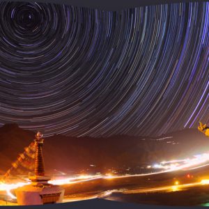 Spituk Gompa Star Trails