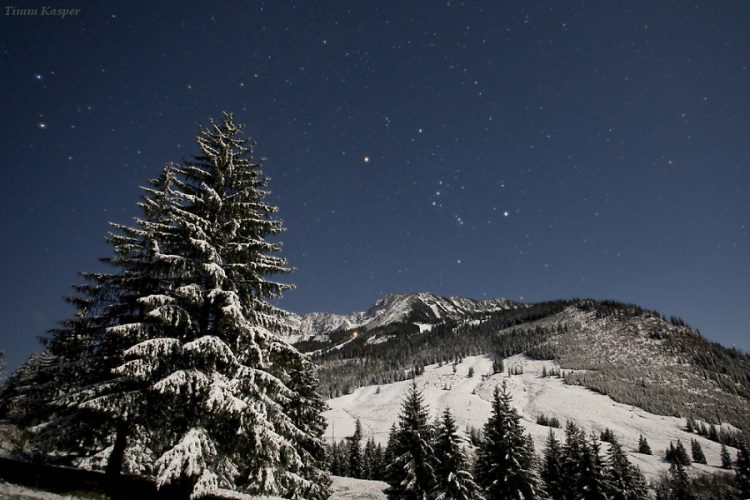 Orion and the German Alps