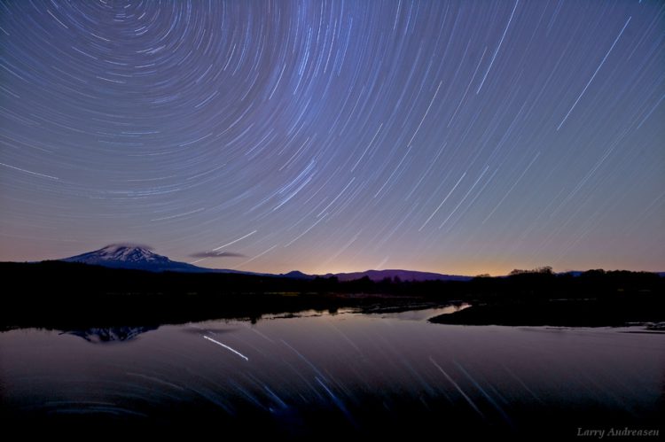 Star Trails Over Trout Lake