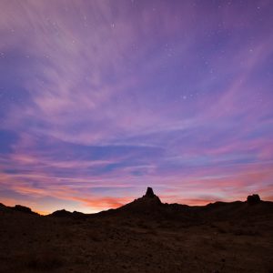 Geminid Meteor and Pre-dawn Stars