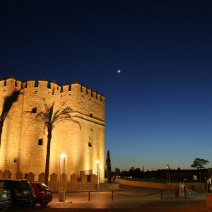 Moon and Venus over the Calahorra