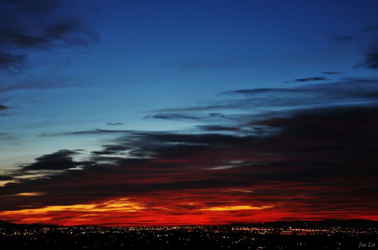 Jupiter and Mercury in the Twilight