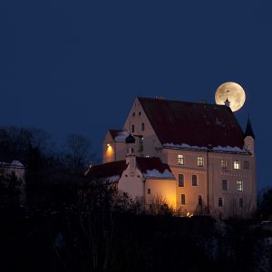 Moon Setting Behind the Mindelburg