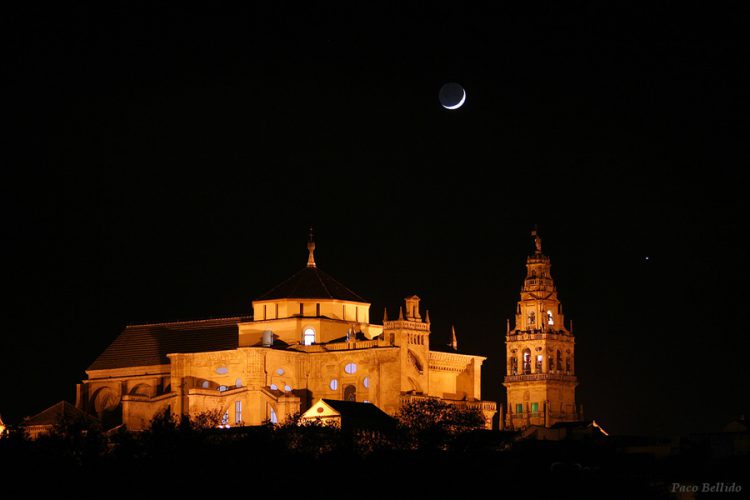 Moon and Venus over the Mosque