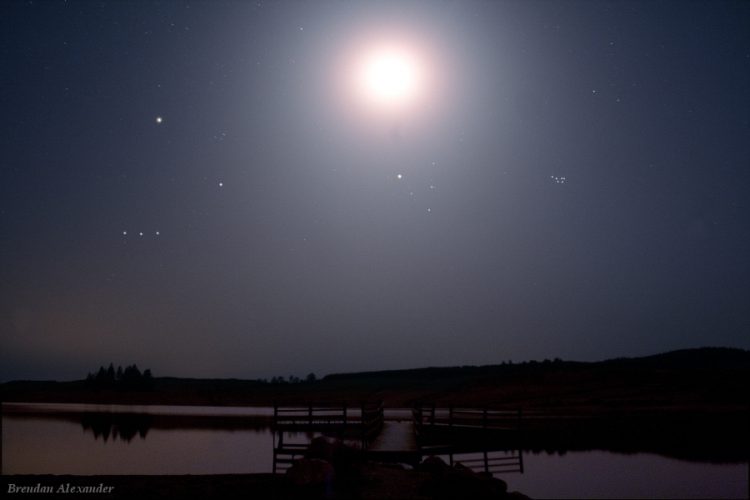 Trusk Lough under Moon and Stars