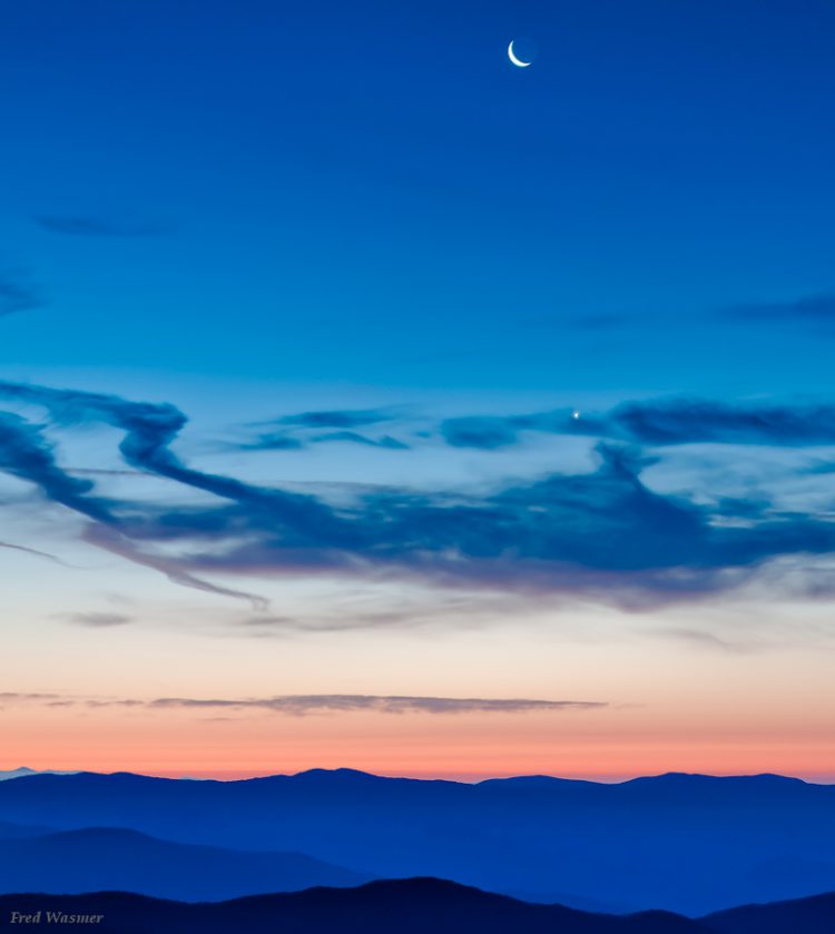 Great Smoky Moon and Venus