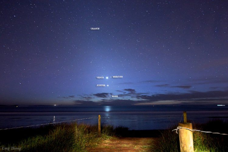 Conjunction in Zodiacal Light