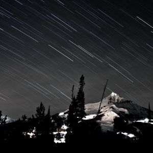 Star Trails over Lone Mountain