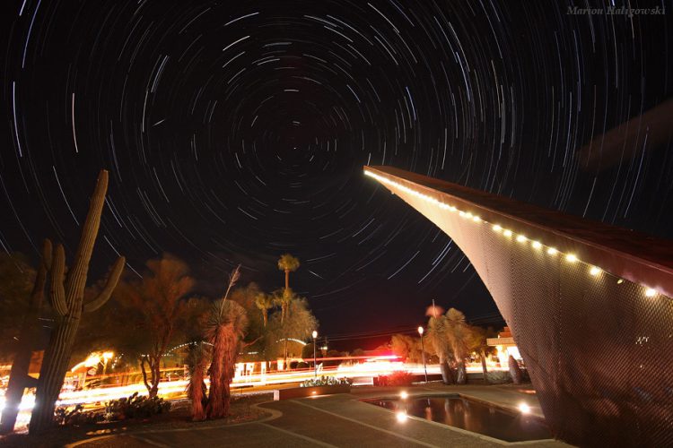 Star Trails above the Carefree Sundial