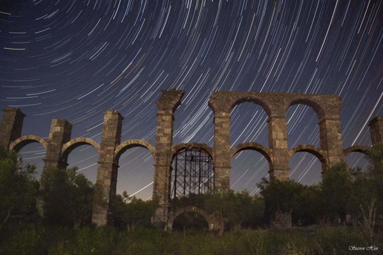 Roman Aqueduct and Star Trails