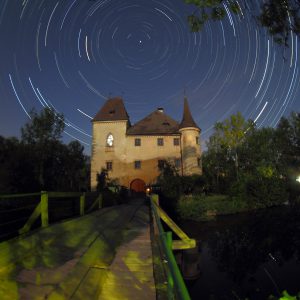 Moated Castle Under Northern Stars