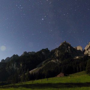 Moonrise in the Alps