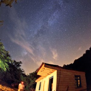 Milky Way over Mountain Ecolodge
