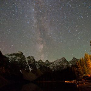 Milky Way over Moraine Lake