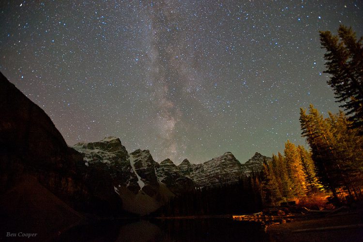 Milky Way over Moraine Lake
