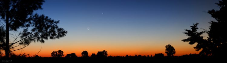 Mercury, Venus, and Moon Conjunction