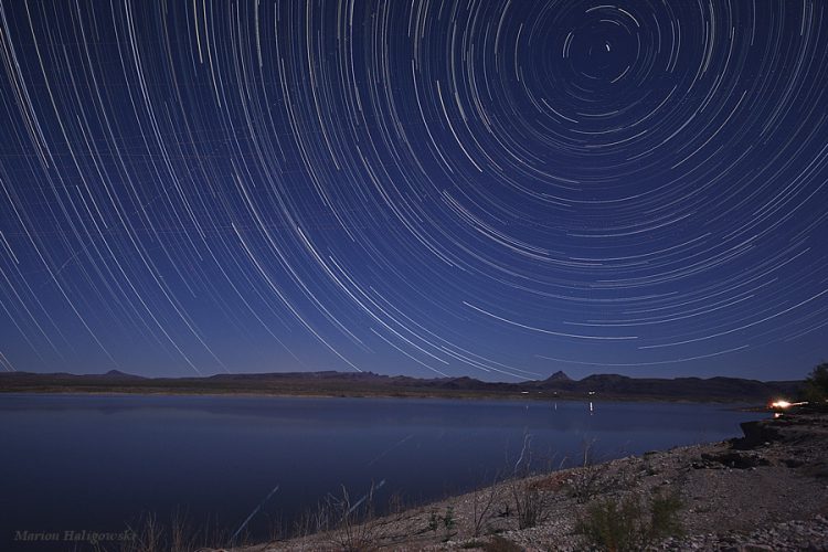 Star Trails over Alamo Lake