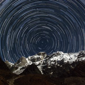 Star Trails above Himalayas
