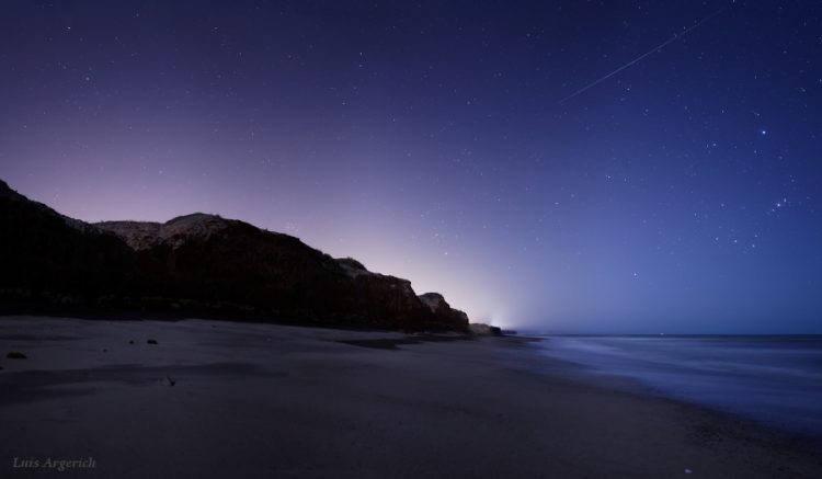 Meteor over Coastal Argentina