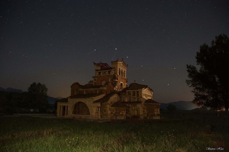 Meteors over Ancient Mantinia