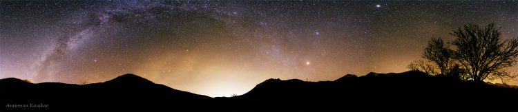 Total Lunar Eclipse Panorama