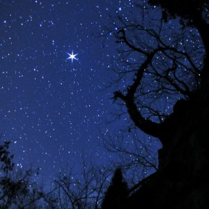 Jupiter above Yimeng Mountain