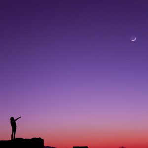 Moon and Venus in Twilight