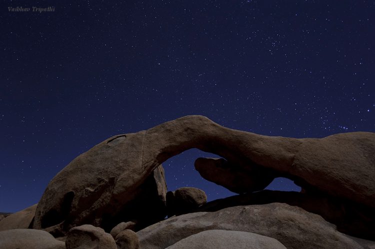 Night Sky over Arch Rock