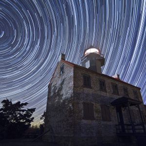 East Point Lighthouse Star Trails