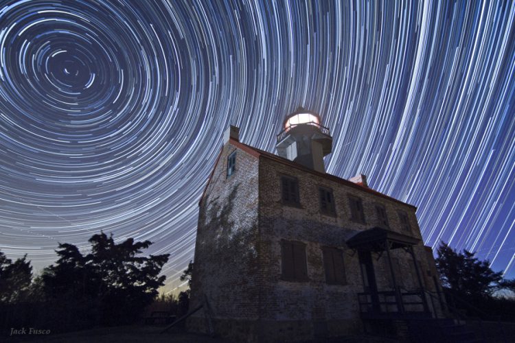 East Point Lighthouse Star Trails