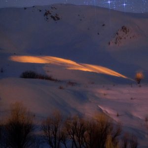 Orion's belt over Dizin