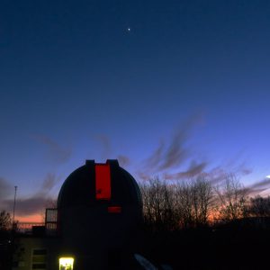 Three Planets above Kepler Observatory