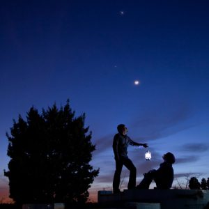 Moon, Jupiter, and Venus