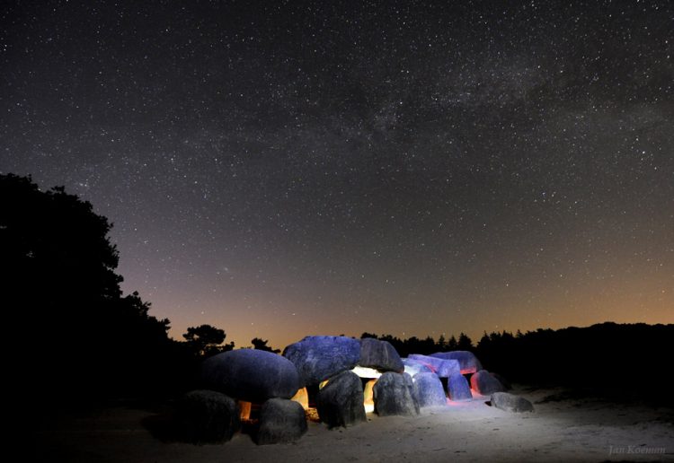 Dolmen Under the Summer Milky Way