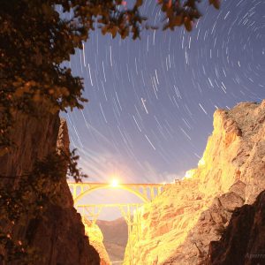 Star Trails and Veresk Bridge